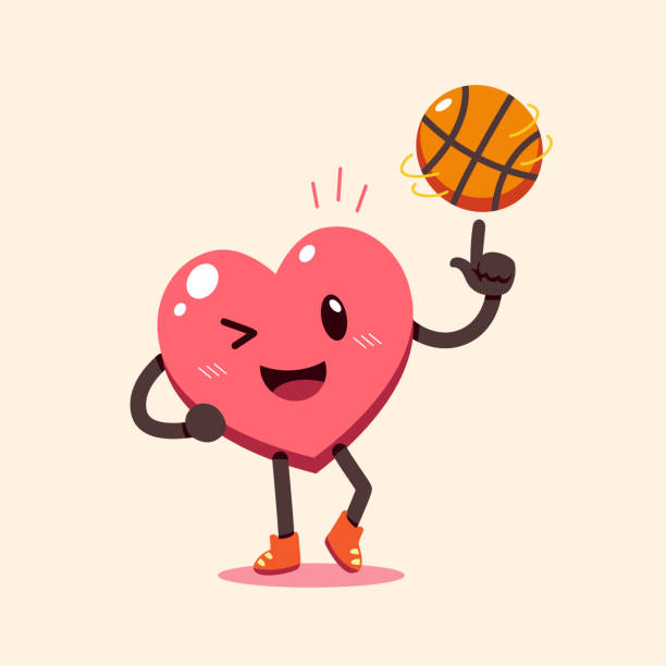 240+ Love And Basketball Symbol Cartoon Stock Photos, Pictures