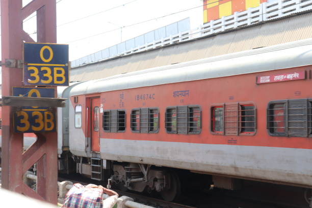 istock Indian Train Standing in a Rail Station 1481199654