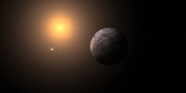 exoplaneta proxima centauri b com estrelas binárias alpha centauri e estrela anã vermelha - observatório espacial kepler fotos - fotografias e filmes do acervo