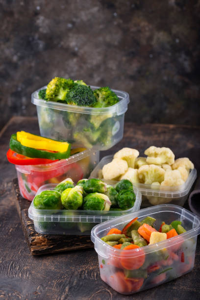 istock Different frozen vegetables. Food storage. 1481201428