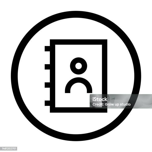 Contact Book Thick Line Icon Stock Illustration - Download Image Now -  Book, Business, Communication - iStock
