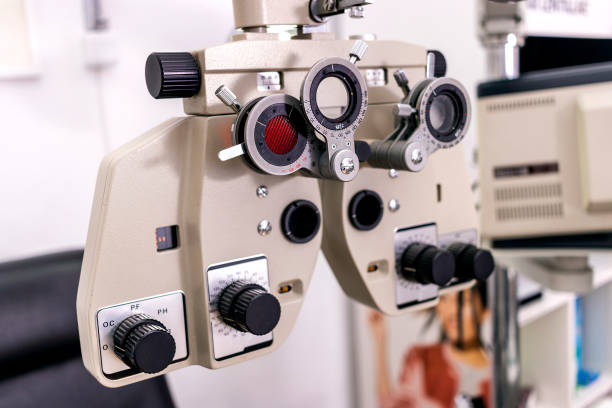 istock Phoropter. Optical Equipment For Eye Examination 1481205615