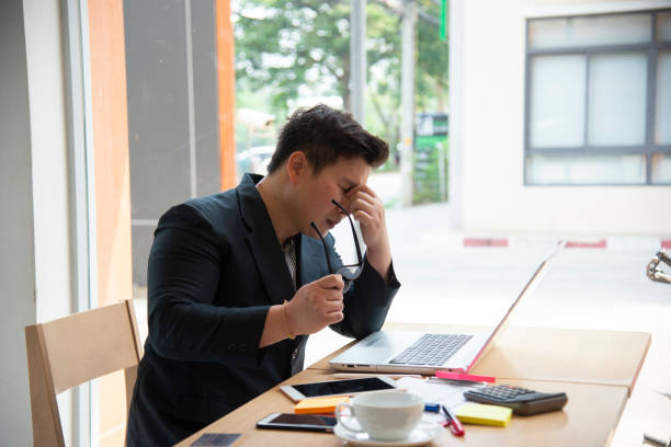 istock Asian Business man Feeling Stressed In The Office.Business Concept 1481205621