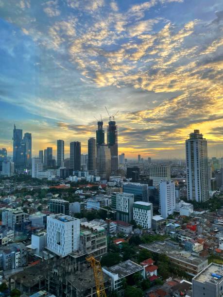 istock The evening sky of Jakarta. 1481210397