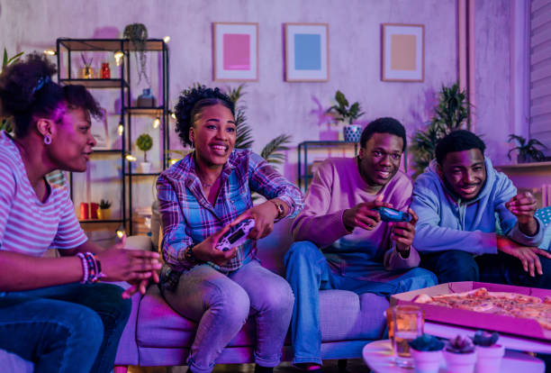 istock Hanging out and playing video games 1481211346