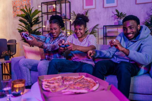 istock Hanging out and playing video games 1481212678