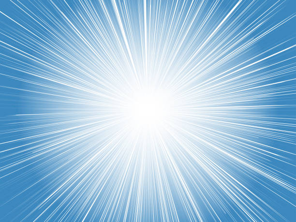 istock Concentrated line background of an image of brightly colored sun rays sparking _ blue 1481214394