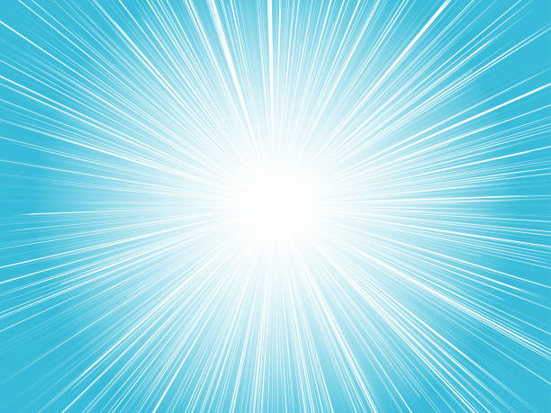 istock Concentrated line background of an image of brightly colored sun rays sparking _ light blue 1481214445
