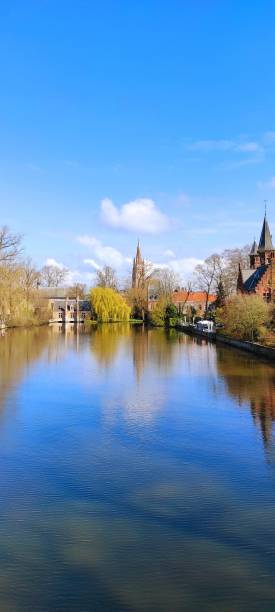 istock Brujes landscape with canal 1481215634