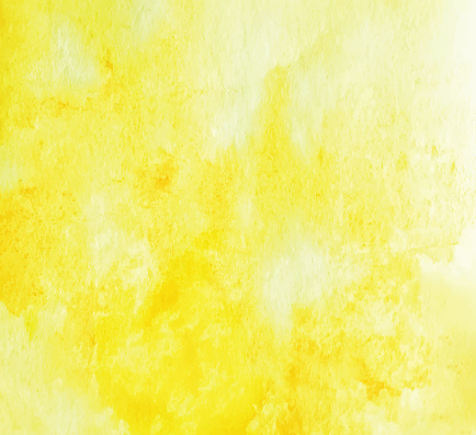 Vector illustration of abstract yellow watercolor background.