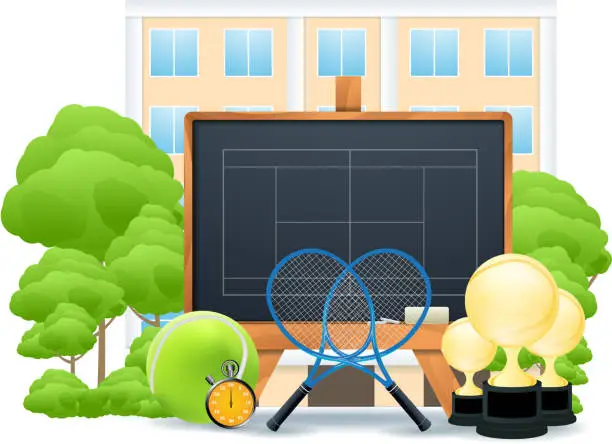 Vector illustration of Tennis concept