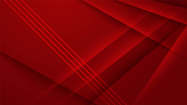 istock Abstract dark red diagonal striped line papercut background with blank space design. Modern futuristic background 1481218535
