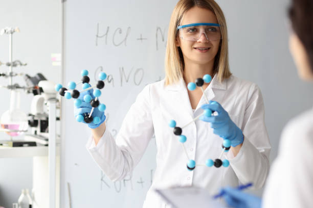 istock Two researchers are studying chemical formulas closeup 1481219703