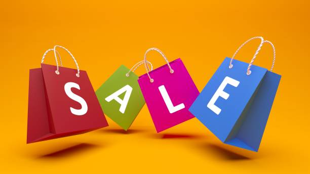 istock Shopping bags with SALE text concept 1481219990