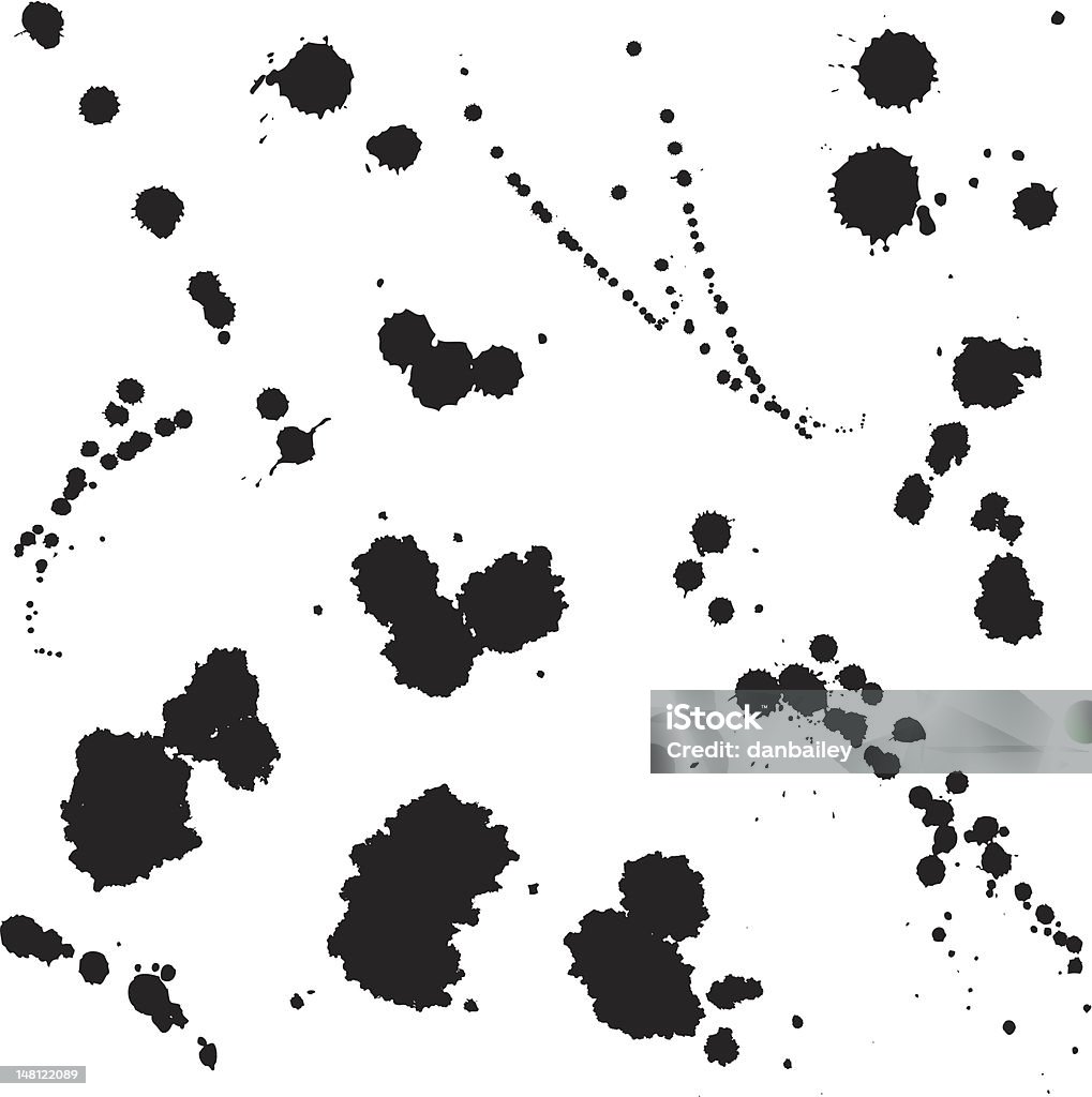 Splats the way I like it This is a vector file of a series of splats and blobs. Paint stock vector