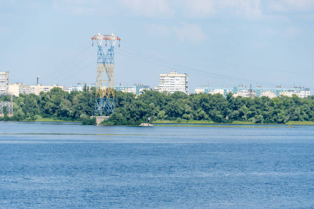 istock Electricity transmission towers and power lines. 1481221363