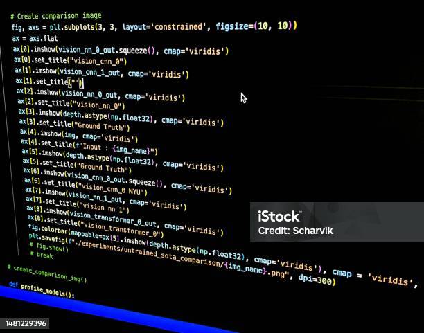 Programing Machine Learning Algorithms In Python Language Stock Photo ...