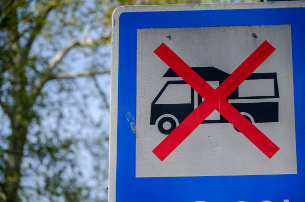 istock caravan parking prohibited sign, Portugal 1481239836