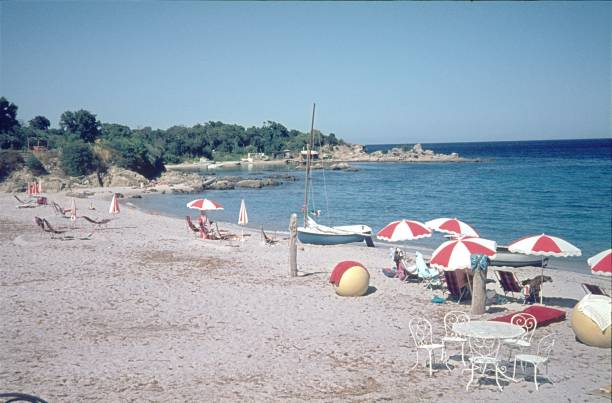 Beach section on the southern French Mediterranean coast