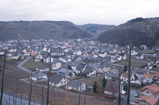Ahr Valley, North Rhine Westphalia, Germany, 1993. The heavily populated Ahr Valley in western Germany.