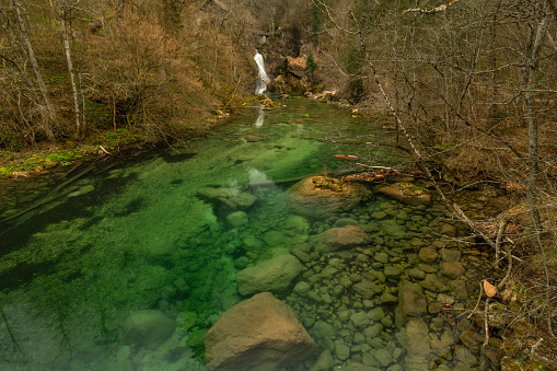 a stream in the forest in germany district thuringia, at the village Kursdorf. Called the Mühltal