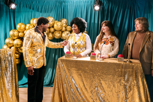 istock Retro Television Gameshow Broadcast 1481243926