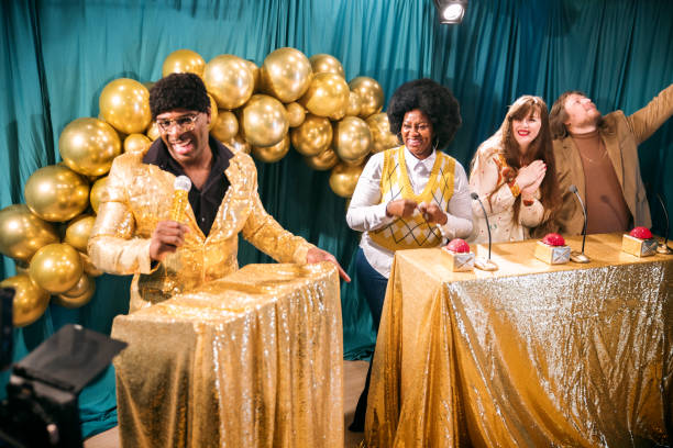 istock Retro Television Gameshow Broadcast 1481244060