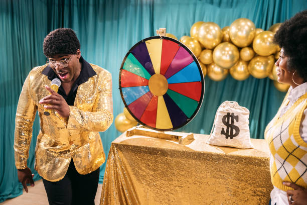 istock Retro Television Gameshow Broadcast 1481244999