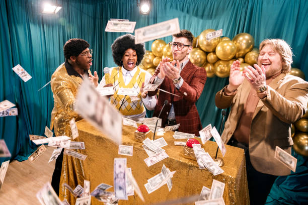 istock Retro Television Gameshow Broadcast 1481246223