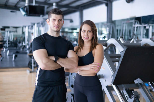istock Portrait of gym instructors 1481247253