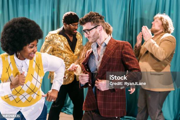 Retro Dance Party Stock Photo - Download Image Now - Party - Social Event, 1980-1989, Retro Style