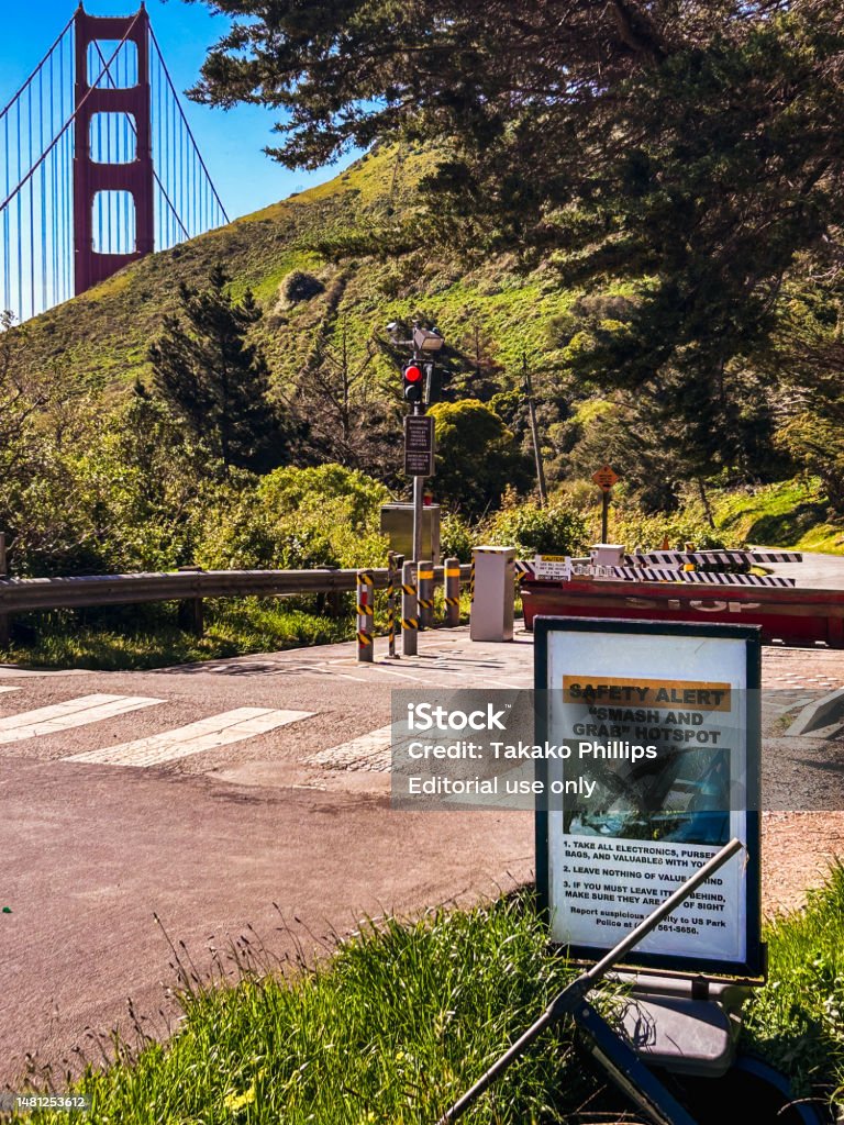Theft Warning Sign In San Francisco Stock Photo Download Image Now