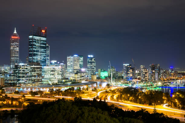 istock Perth CBD at Night. Western Australia 1481254592
