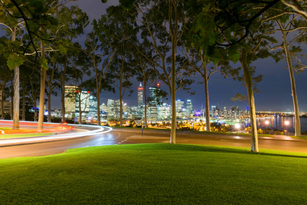 King´s Park view on Perth CBD and the River Swan. Perth, Western Australia