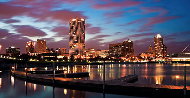 istock Evening Panorama of Milwaukee 148125635