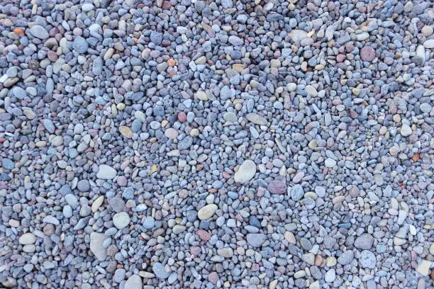 Natural pebble pattern of Mongdol Beach in Jeju Island