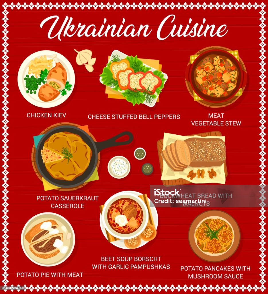 Ukrainian Cuisine Restaurant Food Menu Page Stock Illustration ukrainian-cuisine-restaurant-food-menu-page-stock-illustration