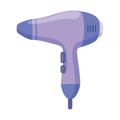 Hair dryer beauty equipment icon isolated