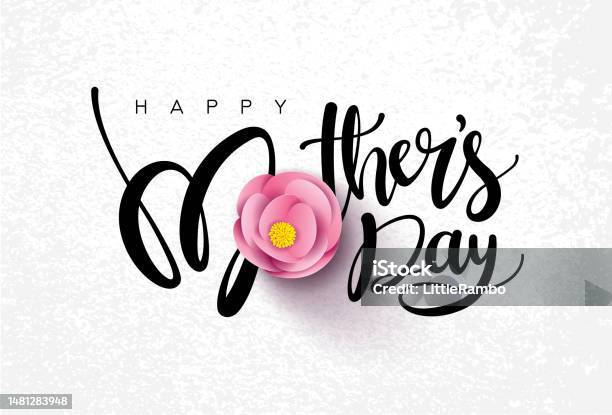 Happy Mothers Day Stok Vektör Sanatı & Anneler Günü‘nin Daha Fazla Görseli - Anneler Günü, Vektör, Daktilo Yazısı