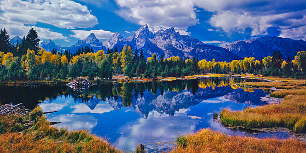 grand teton national park - jackson hole stock-fotos und bilder