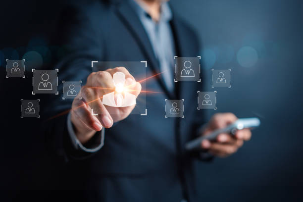 istock HRM or Human Resource Management, Hand tick or selective and accept to manager icon which is among staff icons for human development recruitment leadership and customer target group concept. 1481286644