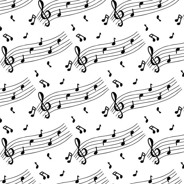 Note Background Drawing 990+ How To Draw Music Notes Backgrounds Stock Illustrations, Royalty ...
