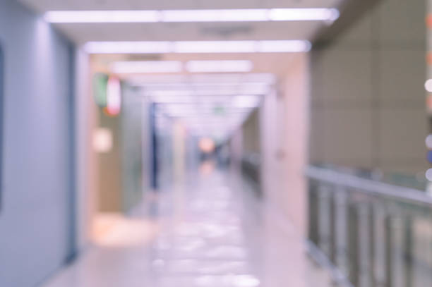 Blurred abstract background of office, hotel lobby or shopping mall.