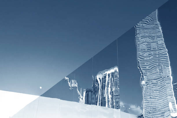 Exterior of modern architecture. Building abstract background