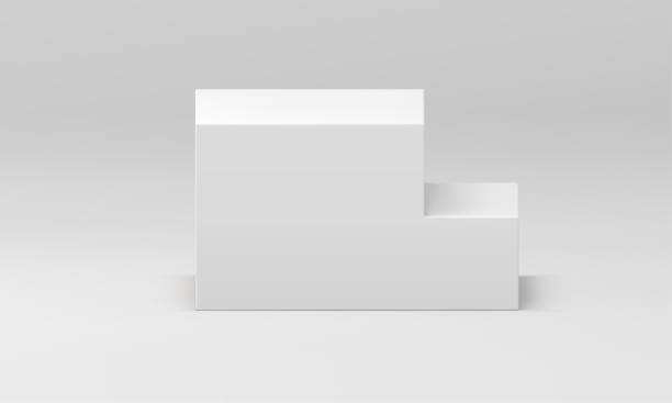 istock White 3d pedestal stairs step exhibition award arena best champion celebration realistic vector 1481301904