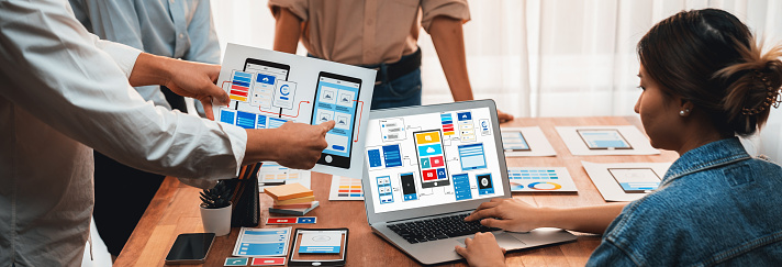 Mt Developer Creative Frontend Developer Brainstorming Ui Design Scrutinize Stock ...