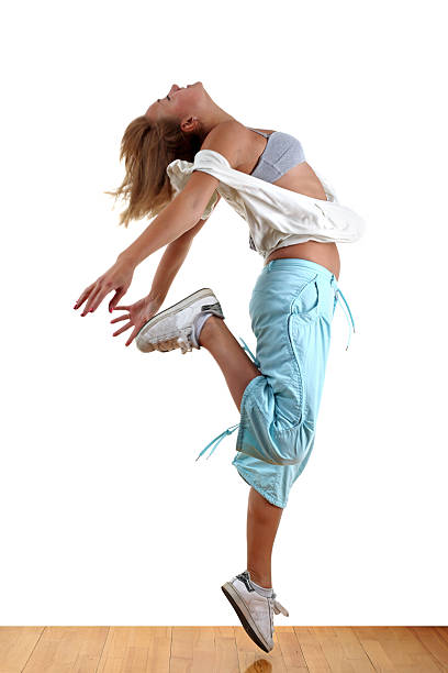istock woman modern dancer in ballroom 148130502