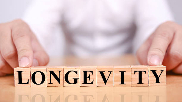 Longevity, text words typography written with wooden letter, life and business motivational inspirational Longevity, text words typography written with wooden letter, life and business motivational inspirational concept durability stock pictures, royalty-free photos & images