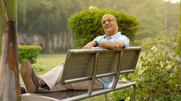 istock Senior citizen man in park 1481309428