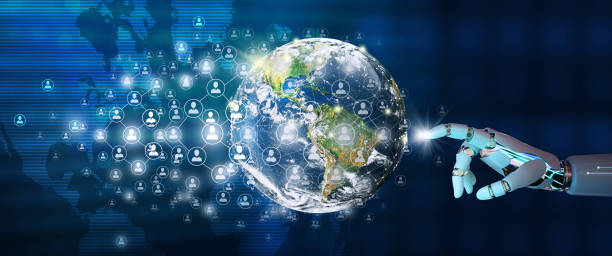 istock Communication technology for internet business and social network Concept. 1481311741